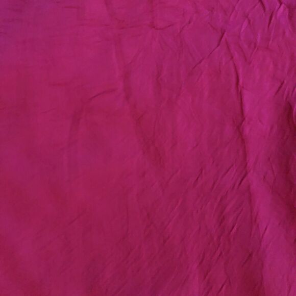 Chicos Crepe Gauze Shirt Womens Sz L Button Front Fuchsia Roll Tab Sleeve Blouse - Picture 4 of 11